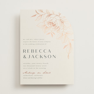 Lovely Foil-Pressed Wedding Invitations