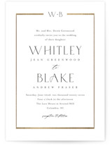 Luster Foil-Pressed Wedding Invitations