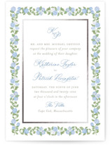Pillowy border Foil-Pressed Wedding Invitations