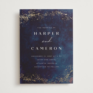 oponki Foil-Pressed Wedding Invitations