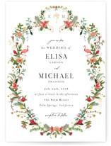 Tropica Foil-Pressed Wedding Invitations