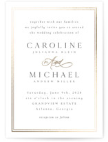 Lustre Foil-Pressed Wedding Invitations