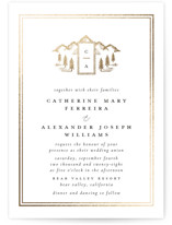 Summit Serenity Foil-Pressed Wedding Invitations