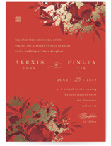 Happiness Foil-Pressed Wedding Invitations