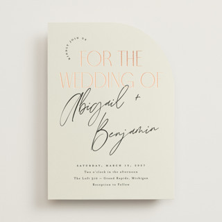together Foil-Pressed Wedding Invitations