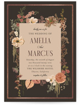Flouriishing Foil-Pressed Wedding Invitations