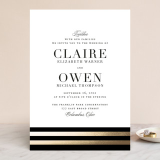 Deluxe Foil-Pressed Wedding Invitations