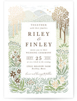 In the country Foil-Pressed Wedding Invitations