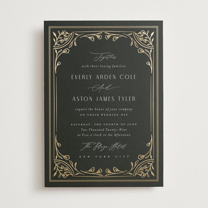 皇太子殿下御成婚記念 Salute for  Wedding Majesty Foil-Pressed Wedding Invitations by Nicoletta Savod | Minted