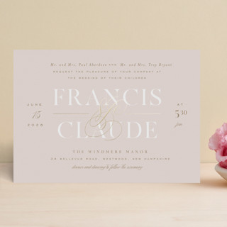 Lovely Day Foil-Pressed Wedding Invitations