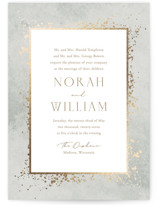 Effervescent Foil-Pressed Wedding Invitations