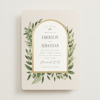 Bliss Foil-Pressed Wedding Invitations