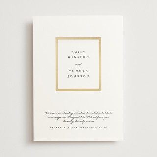 Defined Foil-Pressed Wedding Invitations