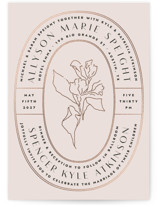 Deco Band Foil-Pressed Wedding Invitations