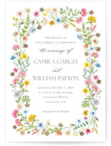 Bright Garden Foil-Pressed Wedding Invitations
