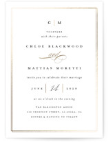 Timeless Foil-Pressed Wedding Invitations