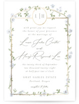 Portico Foil-Pressed Wedding Invitations