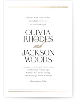 Fineline Foil-Pressed Wedding Invitations