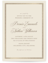 Ahlum Foil-Pressed Wedding Invitations