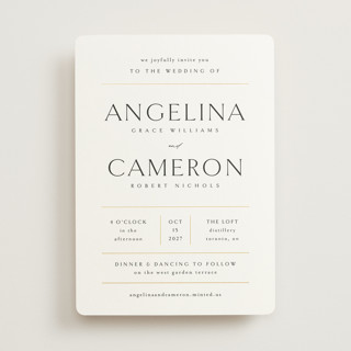 sophisticate Foil-Pressed Wedding Invitations