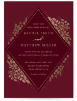 Millefleur Foil-Pressed Wedding Invitations