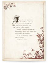 Story Book Foil-Pressed Wedding Invitations