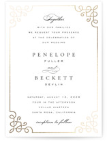 Intertwined Foil-Pressed Wedding Invitations