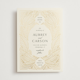 Royalty Foil-Pressed Wedding Invitations