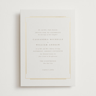 Illusion Foil-Pressed Wedding Invitations