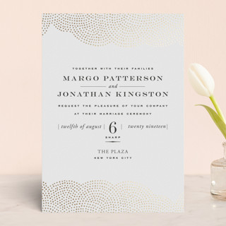 Majestic Foil-Pressed Wedding Invitations