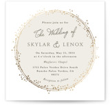 Tiara Foil-Pressed Wedding Invitations