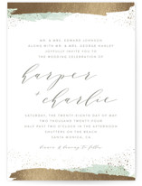 Tide Foil-Pressed Wedding Invitations