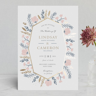 Florabella Foil-Pressed Wedding Invitations