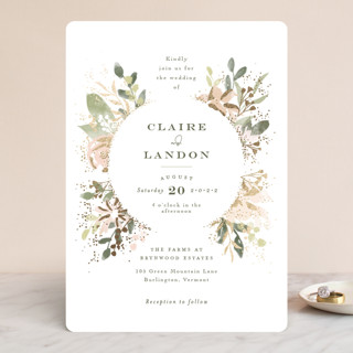 Greenwich Foil-Pressed Wedding Invitations