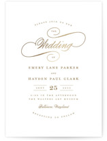 Loop Foil-Pressed Wedding Invitations