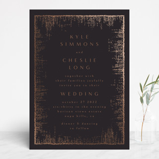 Dazzling Foil-Pressed Wedding Invitations