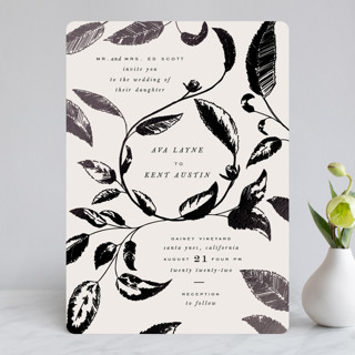 Halcyon Foil-Pressed Wedding Invitations