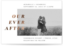 Our Ever After Foil-Pressed Wedding Invitations