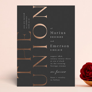 Finley Foil-Pressed Wedding Invitations