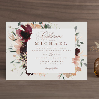 harvest Foil-Pressed Wedding Invitations