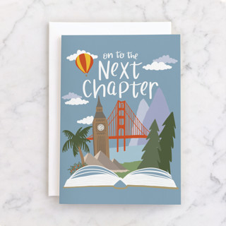 On to the Next Chapter Individual Graduation Greeting Cards