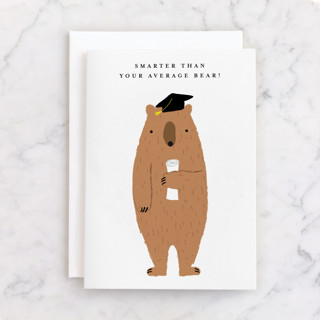 Smart Bear Individual Graduation Greeting Cards