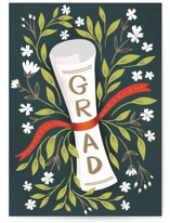 Grad Diploma Individual Graduation Greeting Cards