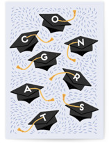 Hats Off To You Individual Graduation Greeting Cards