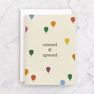 onward and upward Individual Graduation Greeting Cards