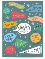 Congrats Banners Individual Graduation Greeting Cards