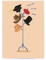 Hats Individual Graduation Greeting Cards