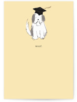 Woof Individual Graduation Greeting Cards