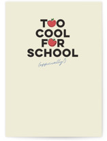 too cool for school Individual Graduation Greeting Cards