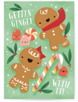 Gettin' Gingey With it Individual Holiday Greeting Cards